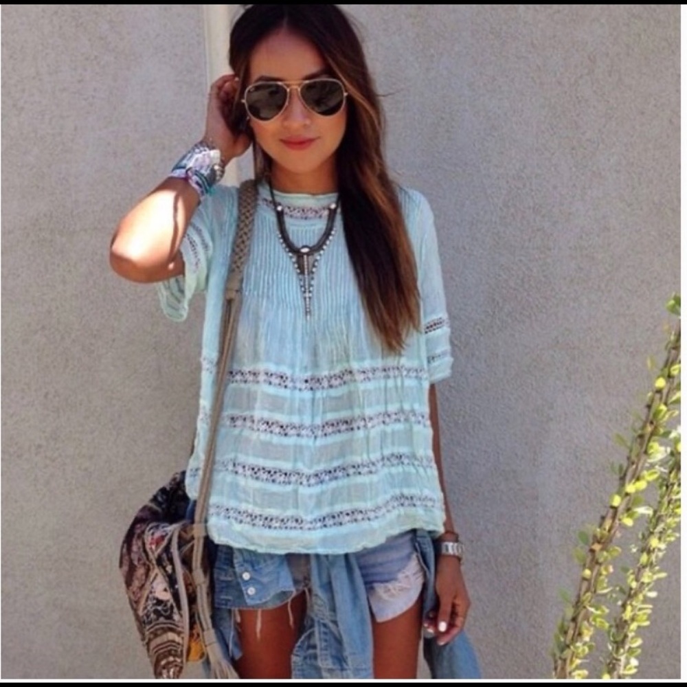 Aritzia Wilfred Boho peasant Beaudry Top - XS